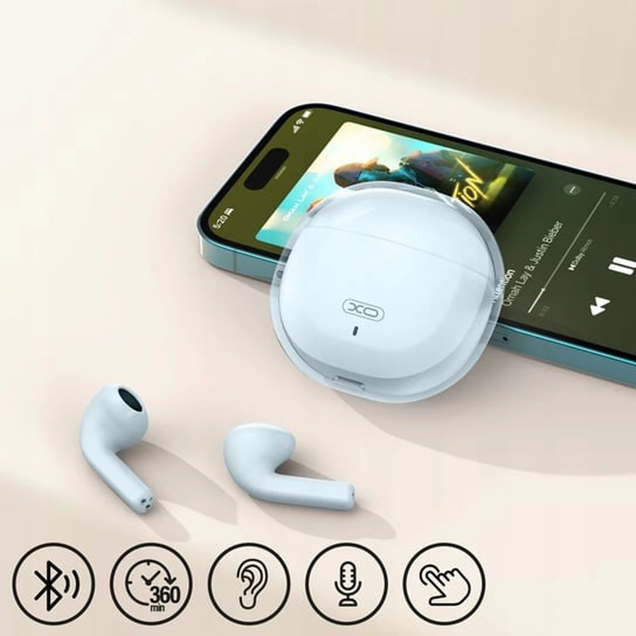ایرفون بی سیم XO مدل XO-G16 - سبزآبی